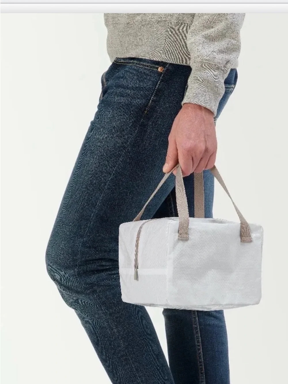 IKEA 365+ small tote bag. White and Beige. New